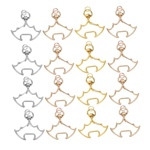 SHINEOFI 30Stücke Teiliges Drehbares Schlüsselanhänger Clip Herstellungsset Karabinerhaken für DIY Schlüsselanhänger und Schmuckdesign Silbernen Goldenen und Goldenen SHINEOFI 30Stücke Teiliges Drehbares Schlüsselanhänger Clip Herstellungsset Karabinerhaken für DIY Schlüsselanhänger und Schmuckdesign Silbernen Goldenen und Goldenen von SHINEOFI