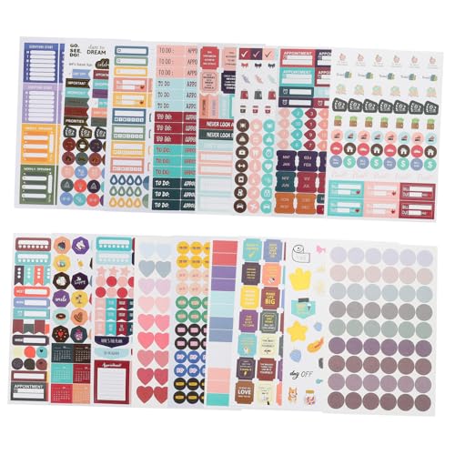 SHINEOFI 31 Blatt Selbstklebende Planer Sticker Teilig Journal Aufkleber Scrapbook DIY Kalender Sticker für Terminplaner und Tagebuch Kreative Mehrzweck Aufkleber für Organisation und SHINEOFI 31 Blatt Selbstklebende Planer Sticker Teilig Journal Aufkleber Scrapbook DIY Kalender Sticker für Terminplaner und Tagebuch Kreative Mehrzweck Aufkleber für Organisation und von SHINEOFI