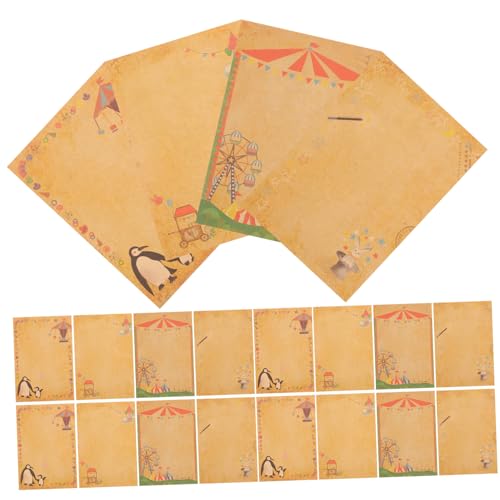 SHINEOFI 32 Blatt Vintage Briefpapier Journaling Pergamentpapier Papier Zum Schreiben Vintage -papier Antikes Briefpapier Leeres Briefpapier Briefe Kraftpapier von SHINEOFI