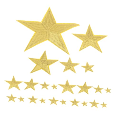 SHINEOFI 32 Stück Stern Aufnäher Zum Aufbügeln Bestickt Kleine DIY Nähapplikationen Reparaturflicken Für Kleidung Taschen Rucksäcke Jacken Jeans Dekoration SHINEOFI 32 Stück Stern Aufnäher Zum Aufbügeln Bestickt Kleine DIY Nähapplikationen Reparaturflicken Für Kleidung Taschen Rucksäcke Jacken Jeans Dekoration von SHINEOFI