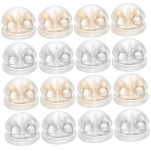 SHINEOFI 32 Stück Teiliges Silikon Ohrstecker Hinterstücke Sicherer Verschluss für Schwere Ohrringe und Hängende Ohren Langlebige Verschleißfeste Ohrstecker Zubehör für Damen und Herren von SHINEOFI