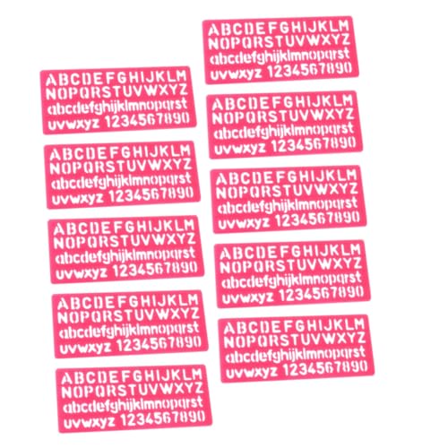 SHINEOFI 32Stücke Buchstabenschablonen Kunststoff Mehrzweck Zeichenschablonen Für Alphabetische Zufälligen Farben Stencils Für DIY Malprojekte SHINEOFI 32Stücke Buchstabenschablonen Kunststoff Mehrzweck Zeichenschablonen Für Alphabetische Zufälligen Farben Stencils Für DIY Malprojekte von SHINEOFI