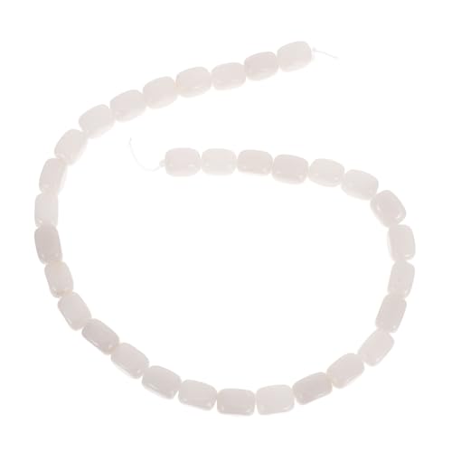 SHINEOFI 33 Stück Natursteinschmuck Perlen aus Naturstein unregelmäßige Perlen Perlenzubehör Säulenperlen kleben zur Schmuckherstellung Anhänger aus Naturstein DIY Weiß SHINEOFI 33 Stück Natursteinschmuck Perlen aus Naturstein unregelmäßige Perlen Perlenzubehör Säulenperlen kleben zur Schmuckherstellung Anhänger aus Naturstein DIY Weiß von SHINEOFI