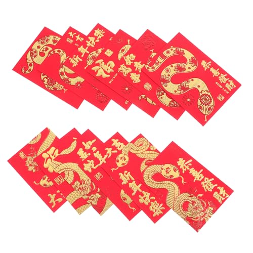 SHINEOFI 36 Stück Chinesische Neujahr Rote Umschläge mit Schlangen Lustige Cartoon Hongbao Geldpakete für Hochzeit für und Deko SHINEOFI 36 Stück Chinesische Neujahr Rote Umschläge mit Schlangen Lustige Cartoon Hongbao Geldpakete für Hochzeit für und Deko von SHINEOFI