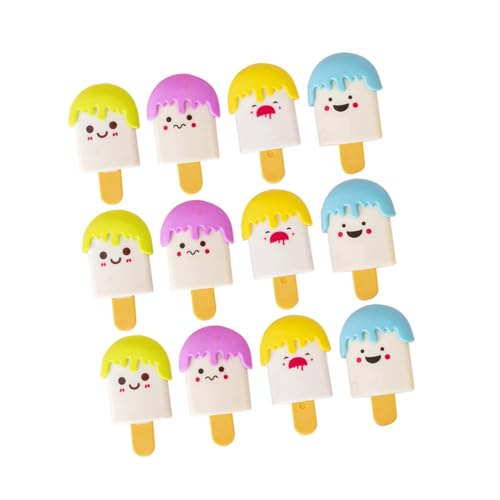 SHINEOFI 36 Stück Eisblätter Zusammenstellen Party Zapfen Radiergummis Cool Mini Hallo Eisradierer Für Lustig Rosa Eis Reiben Kind Für Form Süß Radiergummis Kawaii Eraser Radiergummi von SHINEOFI
