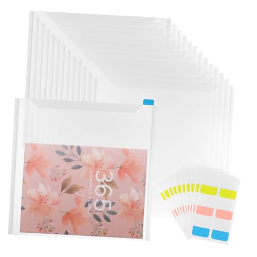 SHINEOFI 36 Stück Praktische Aktenhüllen für Effiziente Papierorganisation für Zuhause Schule und Büroanwendungen SHINEOFI 36 Stück Praktische Aktenhüllen für Effiziente Papierorganisation für Zuhause Schule und Büroanwendungen von SHINEOFI
