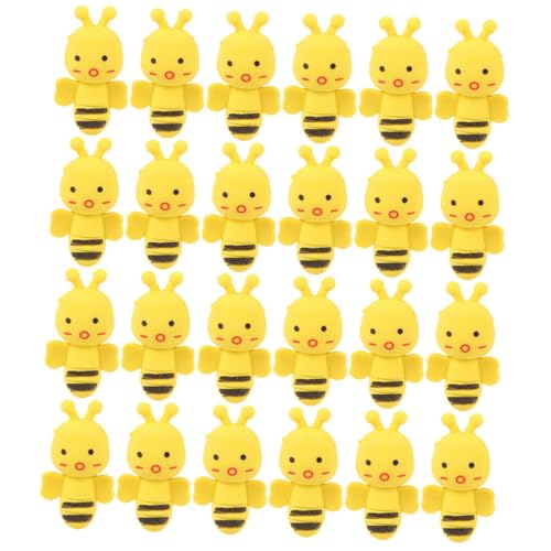 SHINEOFI 36 Stück Radiergummis Löschbar Süßes Gummi Schreibwaren Radiergummis Schulbienenform Lernbedarf Cartoon Zubehör Partyzubehör Klassenzimmer Belohnungsbedarf von SHINEOFI