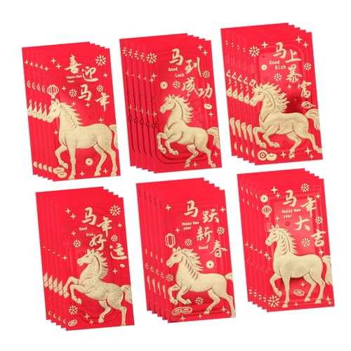SHINEOFI 36 Stück Roter Umschlag Des Neuen Jahres Neujahrspakete Mondpakete Chinesisches Neujahr Rotes Umschläge Chinesisches Neujahr Rote Pakete Frühling Festival Red Envelope Papier SHINEOFI 36 Stück Roter Umschlag Des Neuen Jahres Neujahrspakete Mondpakete Chinesisches Neujahr Rotes Umschläge Chinesisches Neujahr Rote Pakete Frühling Festival Red Envelope Papier von SHINEOFI