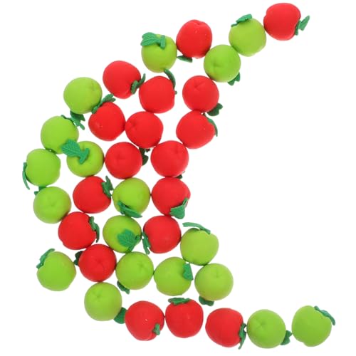 SHINEOFI 36 Stück Teiliges Apfel Radiergummi Obstform in Rot und Grün Belohnung für Schüler Klassenzimmer Preise Party Giveaways und Lehrer Schreibtischbedarf von SHINEOFI