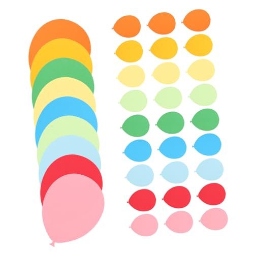 SHINEOFI 36 Stück Teiliges Ballon-papier Wanddekorationen Handgeschnittene Wiederverwendbare Luftballon-bulletin-board-deko für Klassenzimmer Geburtstagspartys und Kreative Bastelprojekte von SHINEOFI