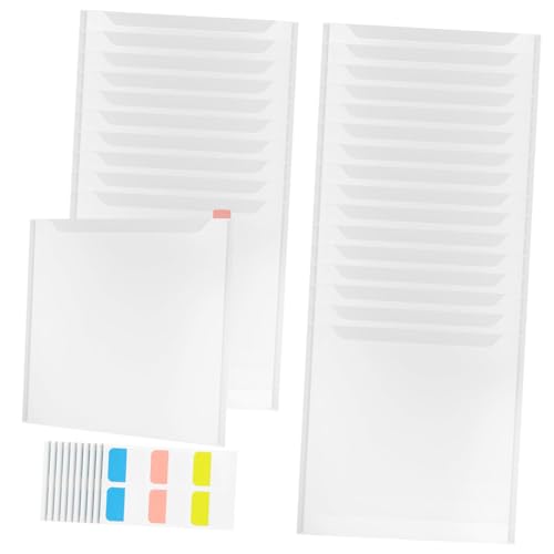 SHINEOFI 36 Stück Teiliges Klare Dokumentenordner mit Sichtfenster Stabiler Kunststoff Papier Materialmix Praktischer Scrapbook Papier Organizer Vielseitig Einsetzbar für Büro Schule und SHINEOFI 36 Stück Teiliges Klare Dokumentenordner mit Sichtfenster Stabiler Kunststoff Papier Materialmix Praktischer Scrapbook Papier Organizer Vielseitig Einsetzbar für Büro Schule und von SHINEOFI