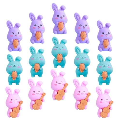 SHINEOFI 36 Stück lustige Radiergummis radierer erasers for spielzeuge kucheltier geschenksack toy für Ohren Kaninchen Entwerfen von Radiergummis Radiergummi Tiere Mini-Radierer von SHINEOFI