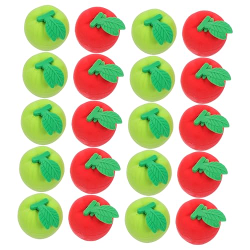 SHINEOFI 36 Teiliges Obst Radiergummi Für 3D Äpfel Radiergummis Mit Blatt Willkommen Zurück In Der Schule Süßes Mathe Manipulativ Für Den Unterricht Preise Hausaufgaben Belohnungen von SHINEOFI