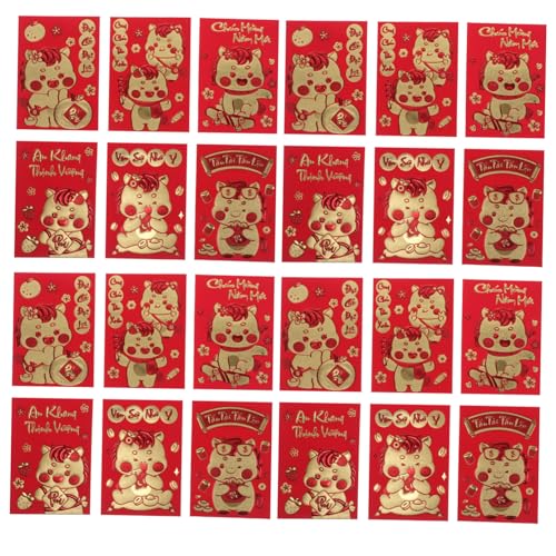 SHINEOFI 360 Stück Jahr des Pferdroten Pakets Chinesische Umschläge für Bargeld Neujahrsumschläge süßer roter Umschlag Neujahrsumschlag Chinesische Geldtasche rote pakete Papier SHINEOFI 360 Stück Jahr des Pferdroten Pakets Chinesische Umschläge für Bargeld Neujahrsumschläge süßer roter Umschlag Neujahrsumschlag Chinesische Geldtasche rote pakete Papier von SHINEOFI