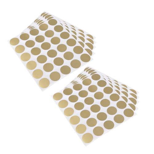 SHINEOFI 360 Stück Runde Goldene Rubbellose Aufkleber Selbstklebend für Diy Scratch Karten Partyspiele Hochzeiten Bastelprojekte Etiketten von SHINEOFI
