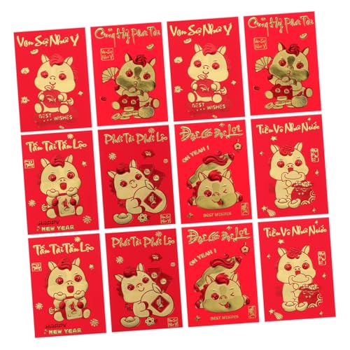 SHINEOFI 360 Stück Teiliges Lucky Money Bags mit Pferdemotiv Vietnamesische Lunar Year Envelopes für Familienfeiern und Firmenveranstaltungen Festliche Rote Umschläge für Glück und Erfolg SHINEOFI 360 Stück Teiliges Lucky Money Bags mit Pferdemotiv Vietnamesische Lunar Year Envelopes für Familienfeiern und Firmenveranstaltungen Festliche Rote Umschläge für Glück und Erfolg von SHINEOFI