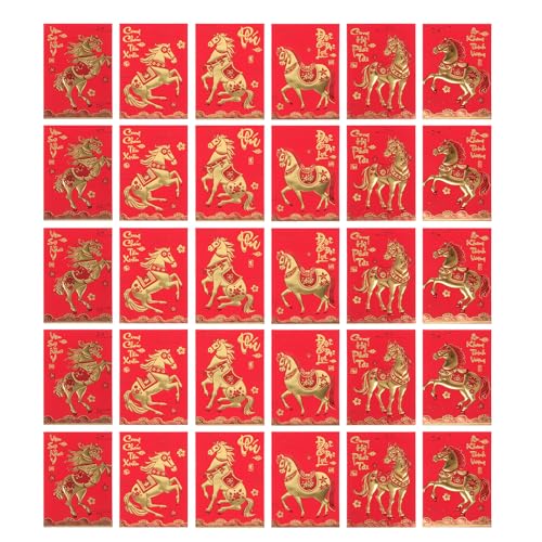 SHINEOFI 360 rote Umschläge, chinesische Neujahrsumschläge 2026, Hong Bao, Jahr des Pferdes, rotes Paket für Geburtstage, Hochzeiten, Abschlussfeiern, Babypartys SHINEOFI 360 rote Umschläge, chinesische Neujahrsumschläge 2026, Hong Bao, Jahr des Pferdes, rotes Paket für Geburtstage, Hochzeiten, Abschlussfeiern, Babypartys von SHINEOFI
