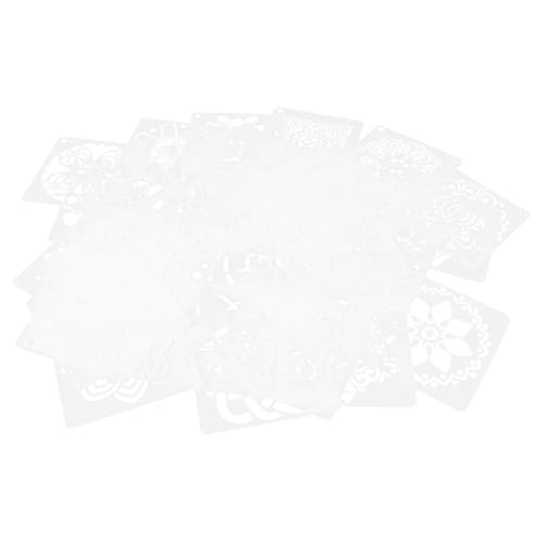 SHINEOFI 36Stücke Mandala Wandschablonen Wiederverwendbare Schablonen für Malprojekte Langlebig Pet Material für Wand und Bodenmalerei DIY Ideen von SHINEOFI