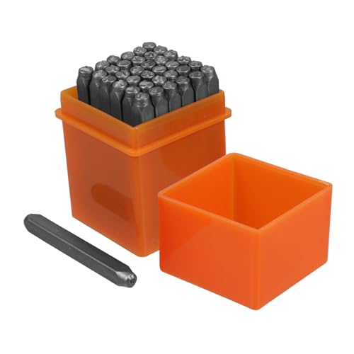 SHINEOFI 37 Stück Teiliges Zahlen und Buchstaben Stempelset Metall Präzisionswerkzeug für Kreative Diy Projekte Holz Metall Kunststoff von SHINEOFI