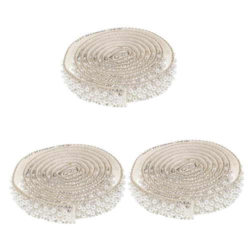 SHINEOFI 3Rollen Perlen Strassband Selbstklebend Luxuriöses Bling Dekoband für DIY Hochzeit Party Schmuck Perlenglänzendes Bastelband für Kleidung Gürtel Verzierungen SHINEOFI 3Rollen Perlen Strassband Selbstklebend Luxuriöses Bling Dekoband für DIY Hochzeit Party Schmuck Perlenglänzendes Bastelband für Kleidung Gürtel Verzierungen von SHINEOFI