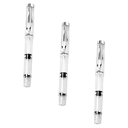 SHINEOFI 3Stücke Kalligraphie Pinsel Stifte Tragbare Füllfederhalter für Aquarellmalerei Zeichnung und Kalligrafie Ergonomischer Stifthalter Nachfüllbar für Schulbedarf von SHINEOFI
