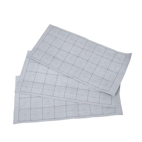 SHINEOFI 3Stücke Teiliges Wasserschreibtuch für Kalligraphie Wiederverwendbare Übungsmatte mit Realistischer Xuan Papier Textur Tragbar für Anfänger und Profis von SHINEOFI