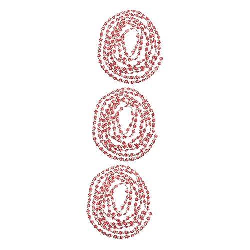 SHINEOFI 3st Wasserlösliche Spitze Spitzenbandbesatz Zum Basteln Kleidung Spitzenband Kleidung Diy Spitze Dekorativer Spitzenbesatz Retro-dekor 3d Milchseide Stoff Rot Wasserlösliches von SHINEOFI