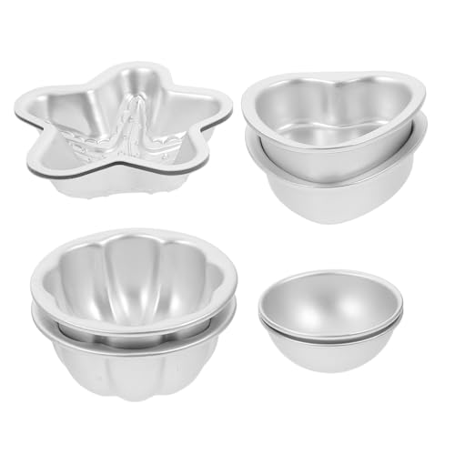 SHINEOFI 4 Paare Aluminiumlegierung Badebomben Formen Rutschfest Glatte Kanten Einfach zu Entformen Wiederverwendbar Diy Badekugeln Seifen und Backform Vielseitiges Bastelwerkzeug SHINEOFI 4 Paare Aluminiumlegierung Badebomben Formen Rutschfest Glatte Kanten Einfach zu Entformen Wiederverwendbar Diy Badekugeln Seifen und Backform Vielseitiges Bastelwerkzeug von SHINEOFI