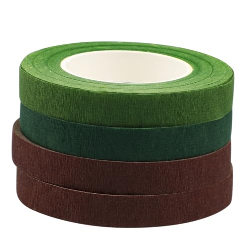 SHINEOFI 4 Rollen Floristenband Grün Mischfarben Selbstklebend Floristik Klebeband für Blumensträuße DIY Basteln Blumenklebeband Stem Wrap Tape SHINEOFI 4 Rollen Floristenband Grün Mischfarben Selbstklebend Floristik Klebeband für Blumensträuße DIY Basteln Blumenklebeband Stem Wrap Tape von SHINEOFI