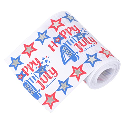 SHINEOFI 4 Rollen Geschenkverpackungsband seidenband ribbon Festliche Geschenkband patriotische Partydekorationen Tag der Unabhängigkeit Band für Blumenstrauß-Dekorationsband Stoff von SHINEOFI
