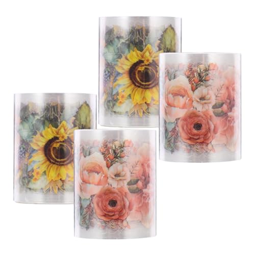 SHINEOFI 4 Rollen Handband pflanzen Scrapbook-Zubehör Sammelalbum liefert Scrapbooking Tape Aufkleber für Journaling dekoratives klebeband für einklebebuch das Haustier SHINEOFI 4 Rollen Handband pflanzen Scrapbook-Zubehör Sammelalbum liefert Scrapbooking Tape Aufkleber für Journaling dekoratives klebeband für einklebebuch das Haustier von SHINEOFI