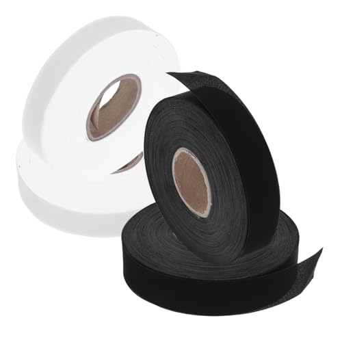 SHINEOFI 4 Rollen Twill Band für Gardinenkante Nähbares Stoffband Einfach Anzubringendes Diy Einfassband Dekoratives Fensterband für Heim und Bürovorhänge von SHINEOFI