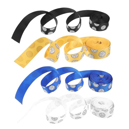SHINEOFI 4 Rollen Volleyball Dekorationsbänder aus Hochwertigem Polyester Reißfestes Geschenkband in Marineblau und Yards pro für DIY Bastelprojekte und Partygestaltung SHINEOFI 4 Rollen Volleyball Dekorationsbänder aus Hochwertigem Polyester Reißfestes Geschenkband in Marineblau und Yards pro für DIY Bastelprojekte und Partygestaltung von SHINEOFI