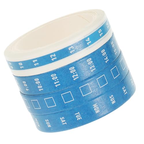 SHINEOFI 4 Rollen Washi Tape Set für Zeitplanung Dekoratives Klebeband für Scrapbooking und Effizientes Zeitmanagement für Büro und Schule SHINEOFI 4 Rollen Washi Tape Set für Zeitplanung Dekoratives Klebeband für Scrapbooking und Effizientes Zeitmanagement für Büro und Schule von SHINEOFI