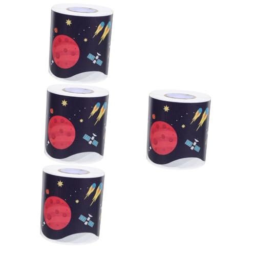SHINEOFI 4 Rollen scrapbooking sticker scrapbook stickers the office sticker handmade sticker classroom decorations darüber hinaus aufkleber Festival-Grenzpapier Rahmen für Pinnwand von SHINEOFI