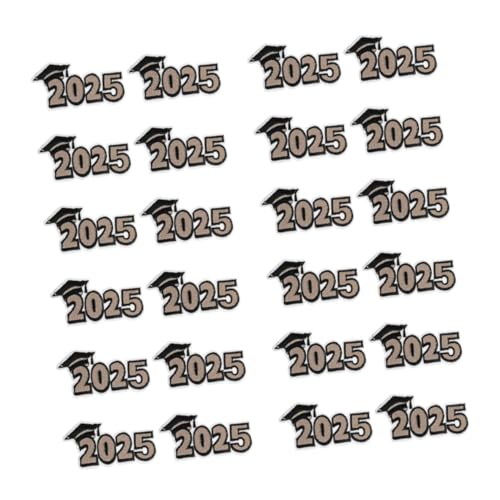 SHINEOFI 4 Sätze Abschluss Bügelbilder Stickerei Patches Für Kleidung Hüte Einfache Anbringung Als Und Partydeko Für Absolventen 6 Stück * 4 SHINEOFI 4 Sätze Abschluss Bügelbilder Stickerei Patches Für Kleidung Hüte Einfache Anbringung Als Und Partydeko Für Absolventen 6 Stück * 4 von SHINEOFI