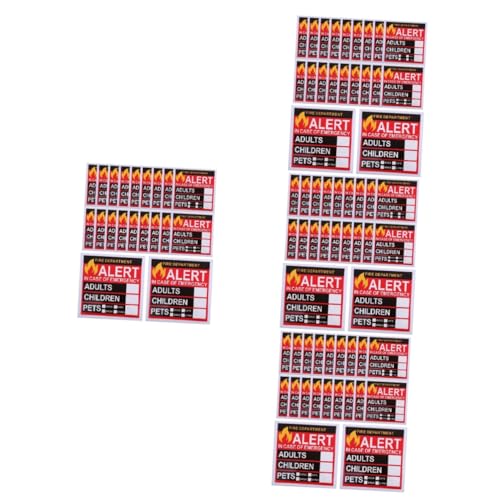 SHINEOFI 4 Sätze Aufkleber Notfall Rettung Haustiere Tags Feuer Aufkleber Notfall Haustier Fenster Aufkleber Feuer Rettung Aufkleber Vinyl Abdeckung Aufkleber 20 Blätter * 4 von SHINEOFI