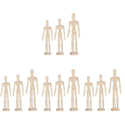SHINEOFI 4 Sätze Bewegliche Puppenmodell Ornamente Kinderskizze Display Gelenke Menschen Figur Künstler Schaufensterpuppe Figur Menschliche Skulptur Actionfigur Gesten Hand Torso 3 Stück * 4 SHINEOFI 4 Sätze Bewegliche Puppenmodell Ornamente Kinderskizze Display Gelenke Menschen Figur Künstler Schaufensterpuppe Figur Menschliche Skulptur Actionfigur Gesten Hand Torso 3 Stück * 4 von SHINEOFI