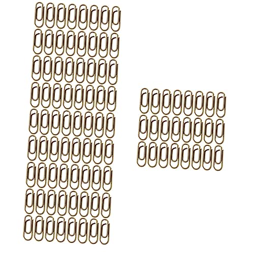 SHINEOFI 4 Sätze Büroklammer Büroklammer Kabine Scrapbook Büroklammern Für Papierband Büroklammern Büroklammern Buchklammer Klemmbrett Zinken Papierverschlüsse Schulordner 100 Stück * 4 von SHINEOFI