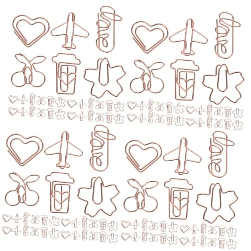 SHINEOFI 4 Sätze Büroklammer Klein Winzig Lustige Papierclips Loch Bunt Papierverschlüsse Mini Farbig Papierklammern Blau Hinweisclip Dokumentclips Metall Rose Gold 30 Stück * 4 SHINEOFI 4 Sätze Büroklammer Klein Winzig Lustige Papierclips Loch Bunt Papierverschlüsse Mini Farbig Papierklammern Blau Hinweisclip Dokumentclips Metall Rose Gold 30 Stück * 4 von SHINEOFI