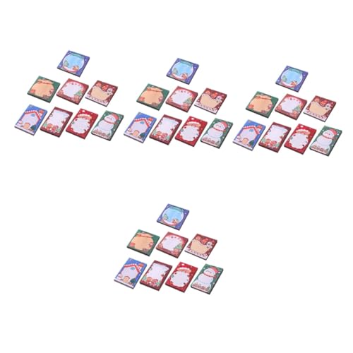SHINEOFI 4 Sätze Cartoon-haftnotiz Entzückender Memo-aufkleber Aufkleber Für Büronotizen Büro-notizblock Kompakter Hinweisaufkleber Büro-memo-aufkleber Notizzubehör Papier 8 Stück * 4 von SHINEOFI