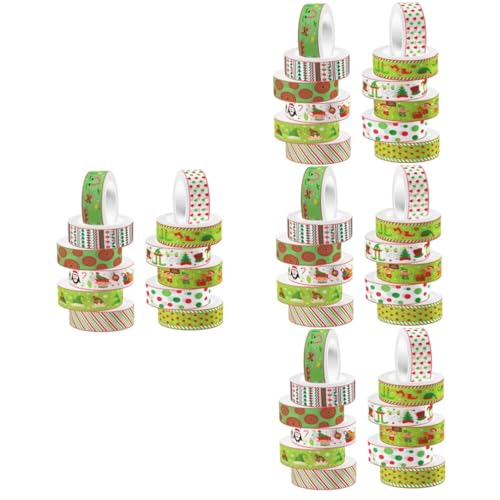SHINEOFI 4 Sätze Dekorative Washi-klebebänder Dekoratives Klebeband Für Einklebebuch Dekorationen Handkontoband Washi -bänder Süßes Band Washi-tape Colorful 12 Rollen * 4 von SHINEOFI
