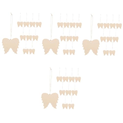 SHINEOFI 4 Sätze Engelsflügel-Chips leer Party schmucklos Schlüssel dekorativ holzarbeiten selber machen holzfiguren Holzengel holzspan Holzscheiben für Mittelstücke DIY-Chip hölzern SHINEOFI 4 Sätze Engelsflügel-Chips leer Party schmucklos Schlüssel dekorativ holzarbeiten selber machen holzfiguren Holzengel holzspan Holzscheiben für Mittelstücke DIY-Chip hölzern von SHINEOFI