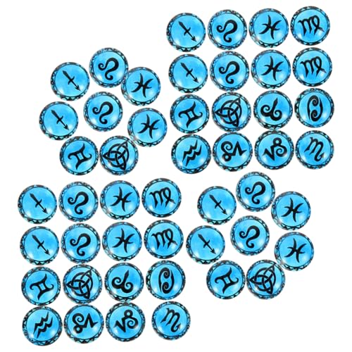 SHINEOFI 4 Sätze Flecken Für Cabochons 3d-sternbild-patches Zubehör Zur Schmuckherstellung Gold Konstellationsaufnäher Zum Selbermachen Basteln Sternbild-schmuckaufnäher Glas 100 Stück * 4 von SHINEOFI