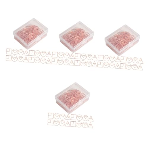 SHINEOFI 4 Sätze Geformte Büroklammer Falten Schlüssel Clips Goldene Büroklammern Büroartikel Büromaterial Praktische Büroklammern Süße Büroklammern Eisen Rose Gold 60 Stück * 4 SHINEOFI 4 Sätze Geformte Büroklammer Falten Schlüssel Clips Goldene Büroklammern Büroartikel Büromaterial Praktische Büroklammern Süße Büroklammern Eisen Rose Gold 60 Stück * 4 von SHINEOFI