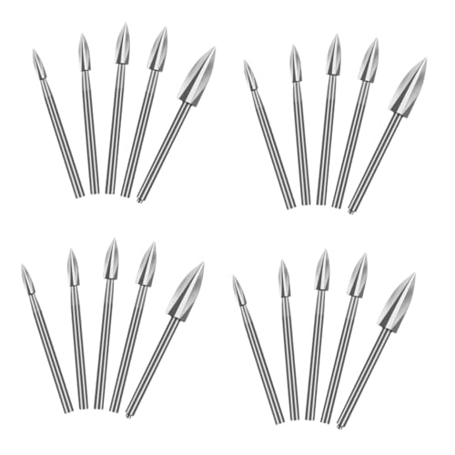 SHINEOFI 4 Sätze Gravurwerkzeuge Für Holzschnitzereien Drill -kit Schnitzwerkzeuge Bohrer Bausatz Zubehör Für Die Holzbearbeitung Selber Machen Bohrhammer Weißer Stahl Silber 5 Stück * 4 SHINEOFI 4 Sätze Gravurwerkzeuge Für Holzschnitzereien Drill -kit Schnitzwerkzeuge Bohrer Bausatz Zubehör Für Die Holzbearbeitung Selber Machen Bohrhammer Weißer Stahl Silber 5 Stück * 4 von SHINEOFI