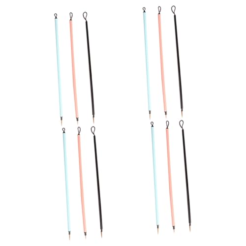 SHINEOFI 4 Sätze Hakenstift Wasser Tinte Detail Linienbürstenkunst Bußgeld Künstlerfarbe Kalligraphie Feiner Pinsel Zeichnung Malerei Modellpinsel Pinsel Für Kalligrafie Nylon 3 Stücke * 4 von SHINEOFI