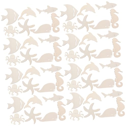 SHINEOFI 4 Sätze Holzhohle Meerestier Holzspäne Kinderheim DIY Handbemalte Dekorative Holzspäne Serie 42 Stück Im Set Hartholzbodenpolitur Glanzhandwerk 42 Stück * 4 SHINEOFI 4 Sätze Holzhohle Meerestier Holzspäne Kinderheim DIY Handbemalte Dekorative Holzspäne Serie 42 Stück Im Set Hartholzbodenpolitur Glanzhandwerk 42 Stück * 4 von SHINEOFI