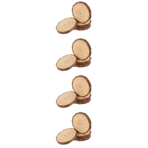 SHINEOFI 4 Sätze Holzsplitter Dekorationen Hochzeitsgang Dekorationen Blanko Rund Hochzeitsdekorationen Für Tische Zum Dekorieren Von Kreistafeln Schlicht DIY Ornamente 4 Stück * 4 von SHINEOFI
