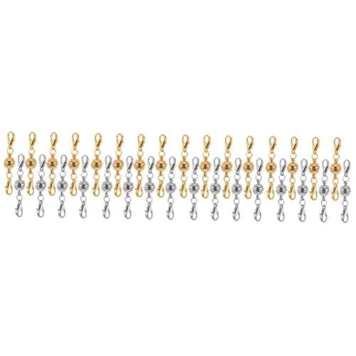 SHINEOFI 4 Sätze Magnetverschlüsse Für Halsketten Verlängerungskette Hand Schmuck Magnetverschlüsse Für Ketten Magnetverschluss-anschlüsse Schmuck Diy Verschluss Kupfer 8 Stück * 4 von SHINEOFI